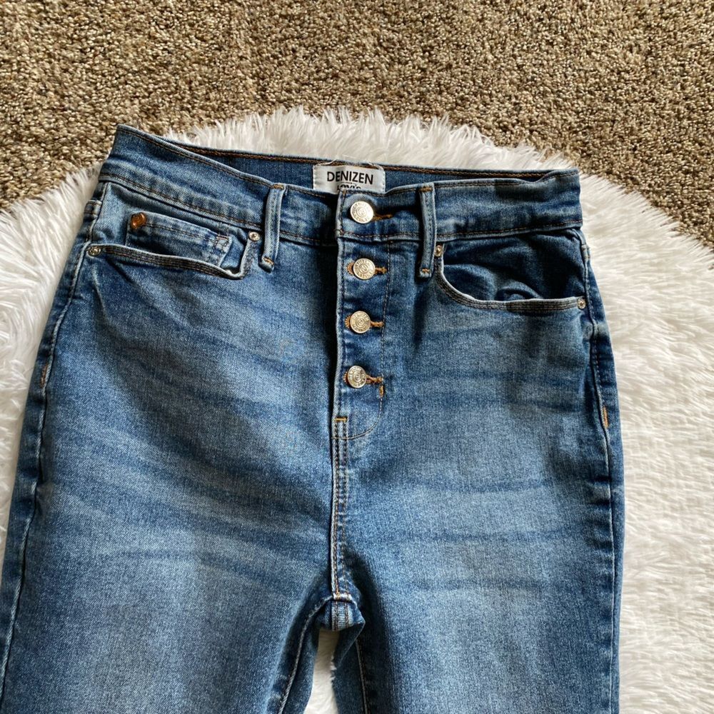 Denizen by Levi's Ultra High Rise Ankle Jegging Jeans Button Fly Womens Size 5 - Picture 4 of 9